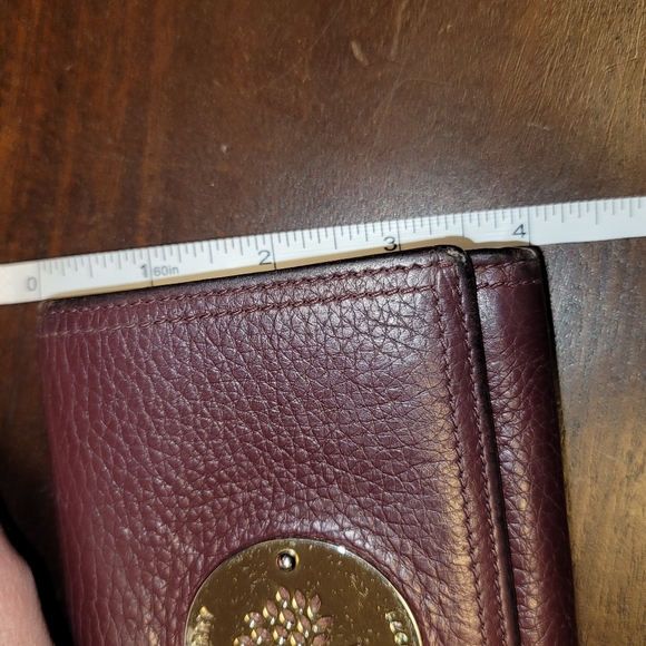 Mulberry burgundy French wallet - Picture 9 of 11